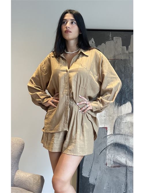 Camicia lino DIECI MINUTI | 119452